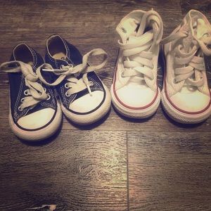 Two pairs of converse for toddler